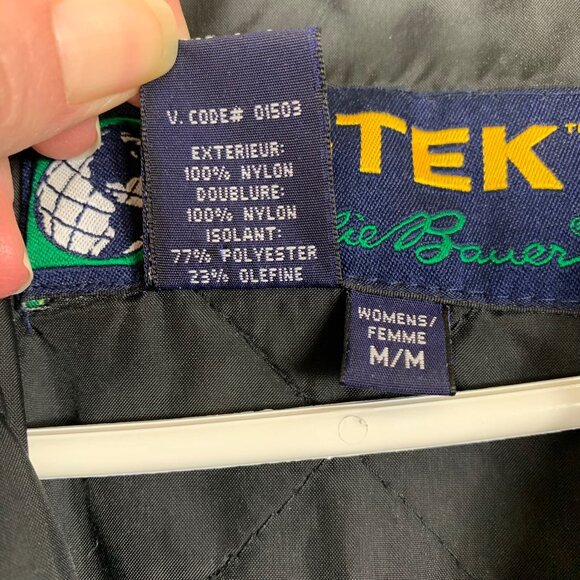 Vintage 90’s Women’s Eddie Bauer Black Ebtek Jacket - Size Medium - Picture 5 of 10